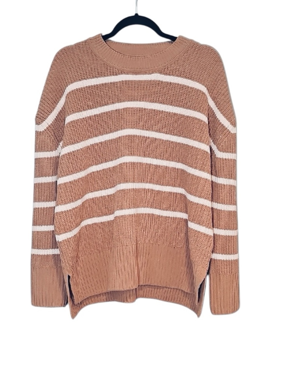 💚 Denver Hayes Striped Crewneck Sweater, Size XL